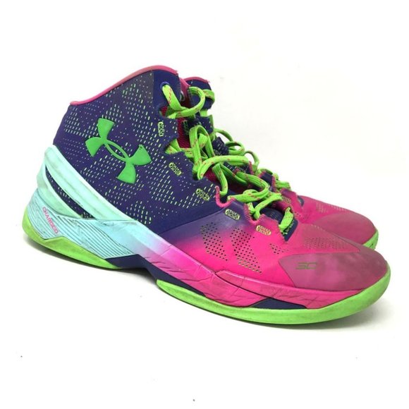 Under Armour Mens Purple Athletic Shoes 